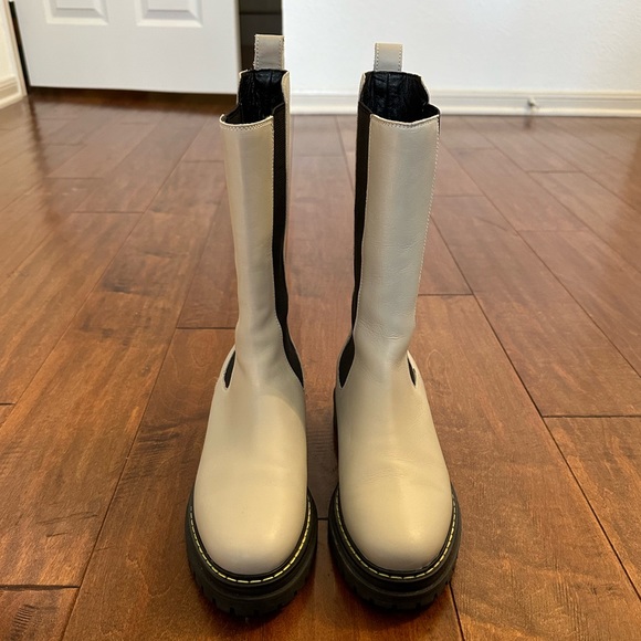 Pinko Gray Natalie Stivale Lug Boots Sz 36 or 6 - Picture 10 of 16